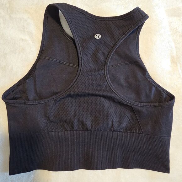 Lululemon LightLift Sports Bra High Neck Full Coverage Black Size 8 - Picture 6 of 6